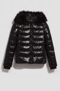 Marisse Quilted Jacket With A Fur Hood