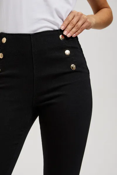 Marisse Jeans With Decorative Buttons