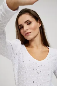 Marisse Openwork Blouse With A V-Neck