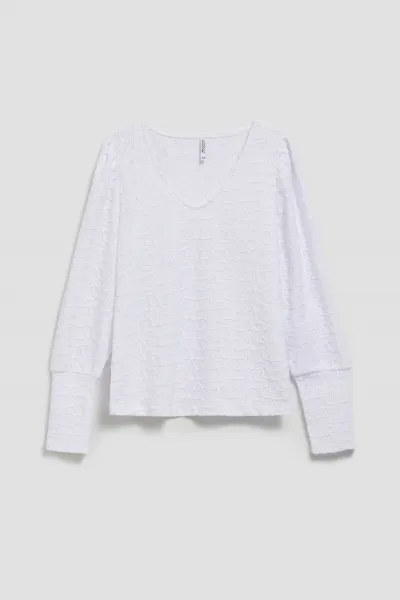 Marisse Openwork Blouse With A V-Neck