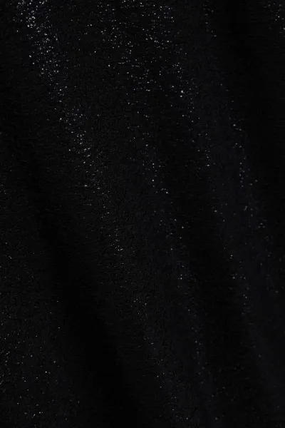 Marisse Elegant V-Neck Blouse Made Of Shiny Black Fabric