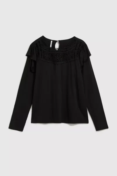 Marisse Black Lace Blouse
