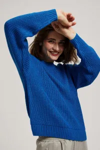 Marisse Azure Round Neck Sweater