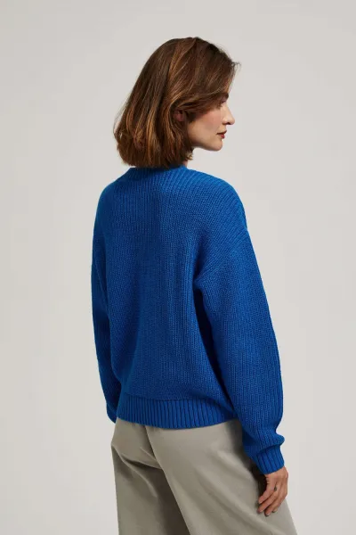 Marisse Azure Round Neck Sweater