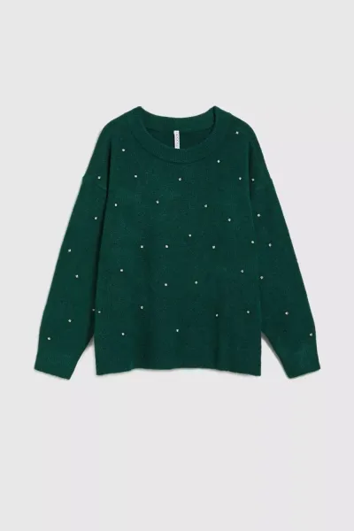 Marisse Sweater With Rhinestones