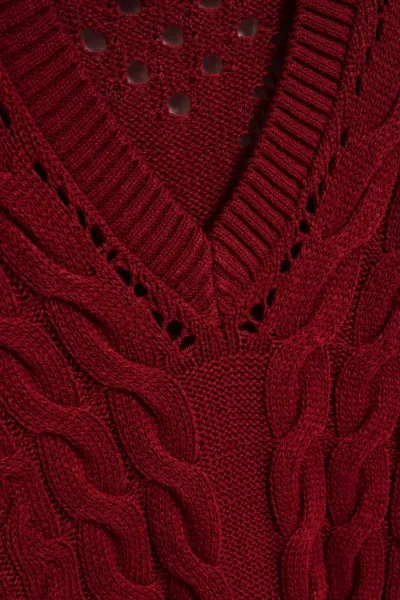 Marisse Sweater With Openwork Sleeves