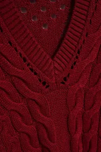 Marisse Sweater With Openwork Sleeves