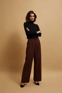 Marisse Brown Creased Trousers