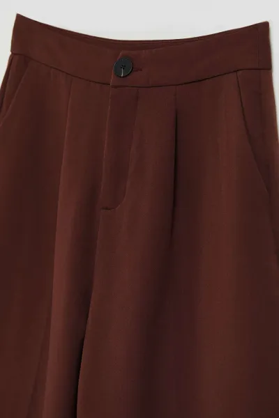 Marisse Brown Creased Trousers