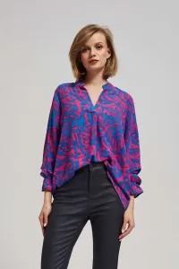 Marisse Fuchsia V-Neck Shirt