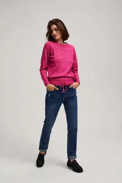 Marisse Navy Blue Boyfriend Jeans