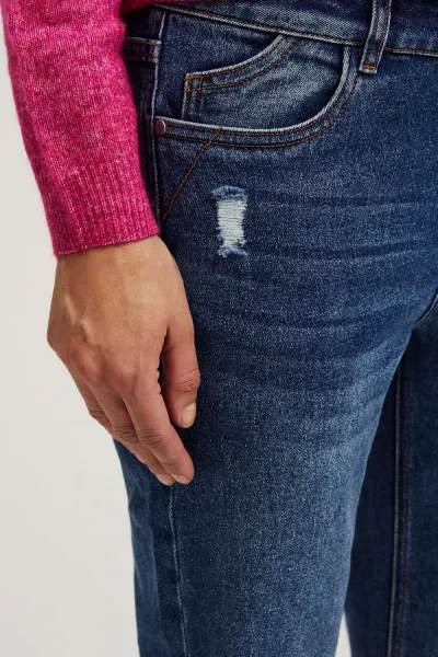 Marisse Navy Blue Boyfriend Jeans