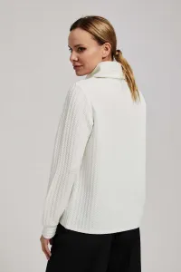 Sweatshirt with a wide turtleneck