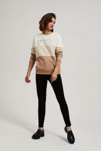 Marisse Dark Beige Printed Sweatshirt