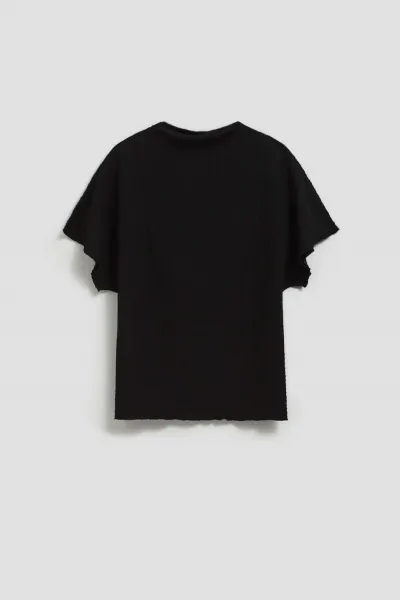 Marisse Elegant Blouse With Wide Sleeves, Black