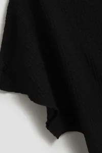 Marisse Elegant Blouse With Wide Sleeves, Black