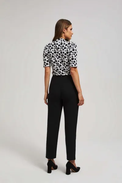 Marisse Black Straight Leg Trousers