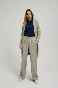 Marisse Long Cardigan With Pockets, Sand Color