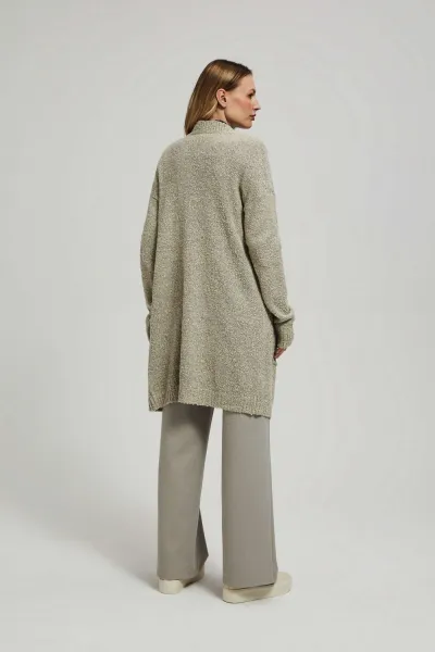 Marisse Long Cardigan With Pockets, Sand Color