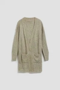 Marisse Long Cardigan With Pockets, Sand Color