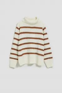 Marisse Striped Turtleneck Sweater