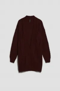 Marisse Long Chestnut Cardigan
