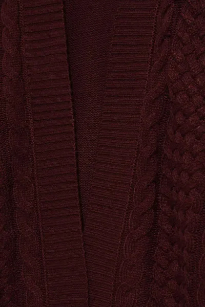 Marisse Long Chestnut Cardigan