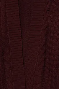 Marisse Long Chestnut Cardigan