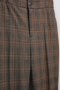 Marisse Gray Checkered Trousers