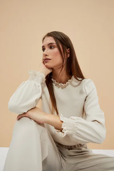 Marisse Women's Shirt L-Ko-4007 L.Beige