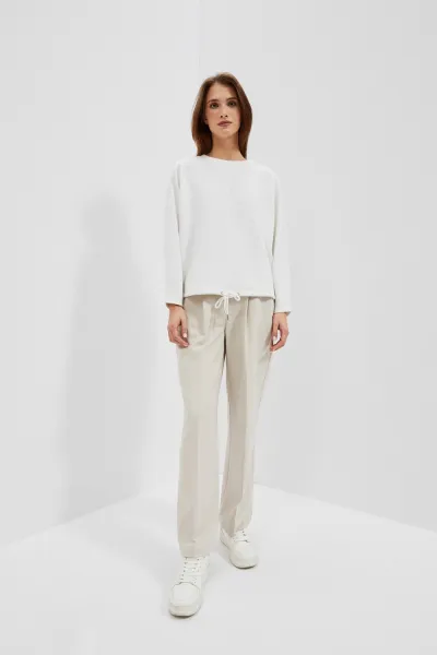 Marisse Women's Sweatshirt L-Bl-4013 Off White