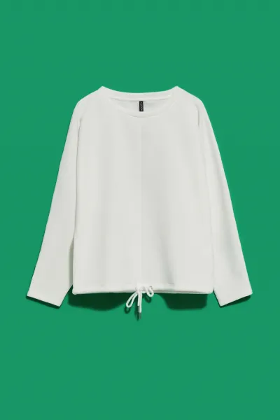 Marisse Women's Sweatshirt L-Bl-4013 Off White