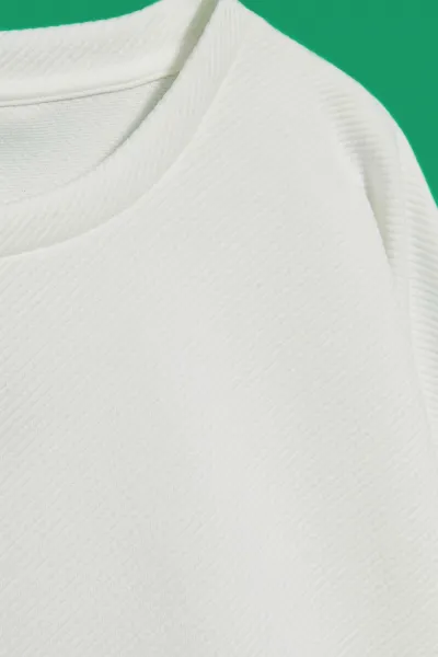 Marisse Women's Sweatshirt L-Bl-4013 Off White