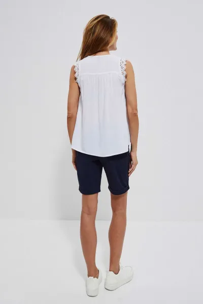 Marisse Women's Shirt L-Ko-3762 White