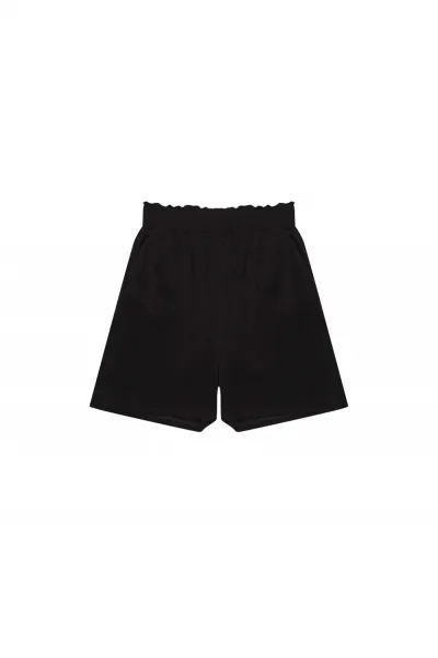 Marisse High-Waisted Viscose Shorts L-Sh-3719 Black