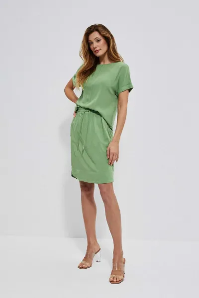 Marisse Viscose Blouse Shirt L-Ko-3741 Palm