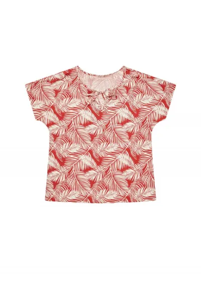 Marisse Shirt Blouse With A Plant Print L-Ko-3739 Magma