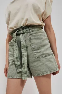 Marisse Paperbag Denim Shorts L-Sh-3713 Cold Brown