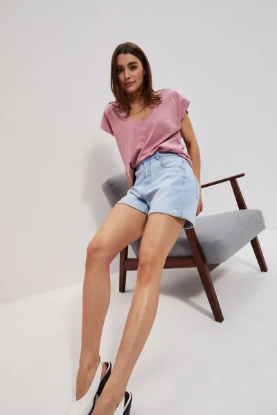 Marisse Bermuda Shorts L-Sh-3712 L.Blue