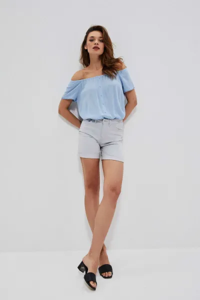 Marisse Lyocell Shorts L-Sh-3702 Grey