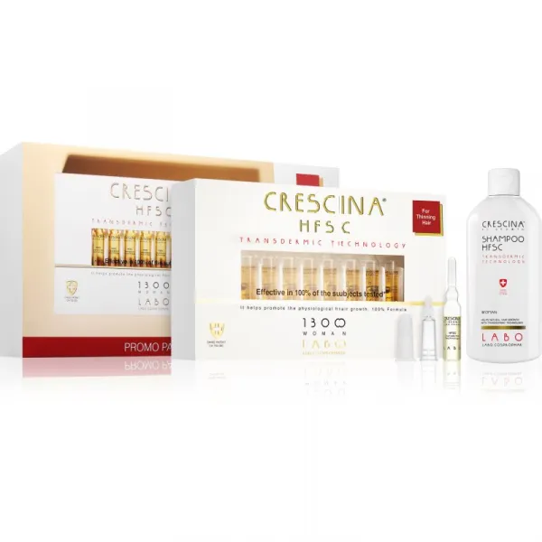 Crescina Transdermic 1300 Re-Growth starostlivosť pre podporu rastu vlasov pre ženy
