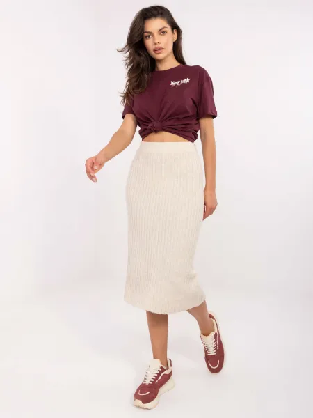 Skirt-D93020M50243A1-light beige