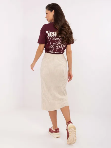Skirt-D93020M50243A1-light beige