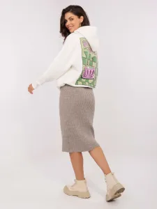 Skirt-D93020M50243A2-dark beige