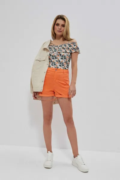 Marisse Lyocell Shorts L-Sh-3703 Melon