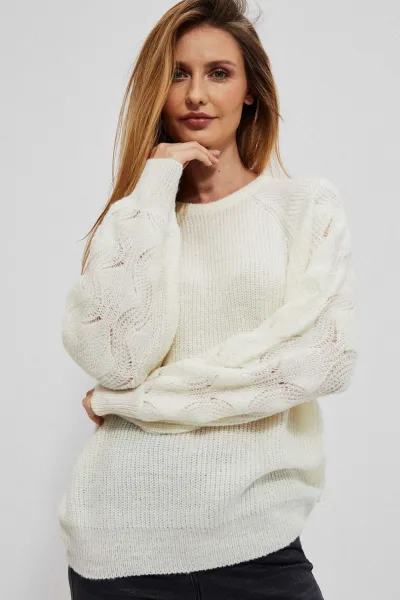 Oversize sweater - ecru