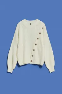 Women's sweater with decorative buttons