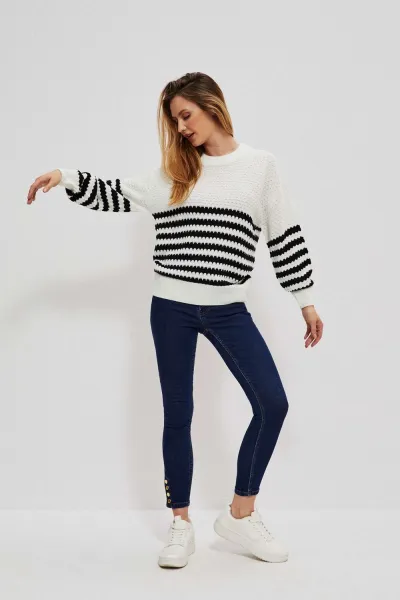 Black and white sweater