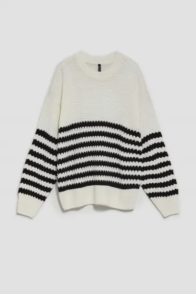 Black and white sweater