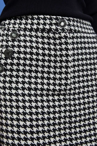 Houndstooth mini sukňa